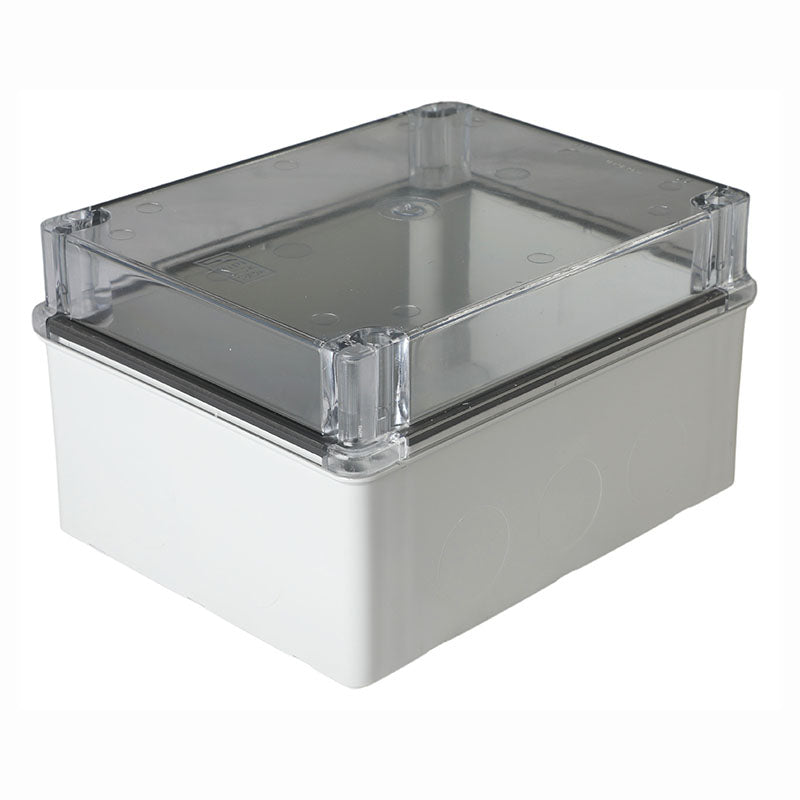 Caja pared lisa tapa transparente 22 x 17 x 12 cm