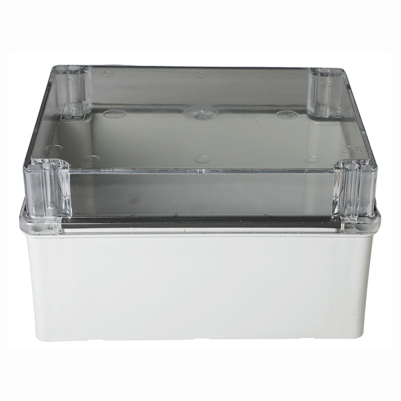 Smooth wall box with transparent lid 22 x 17 x 12 cm