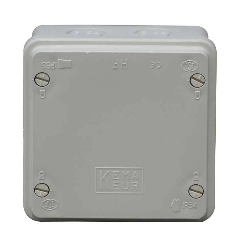 Watertight box with cones 100 x 100 x 55 mm