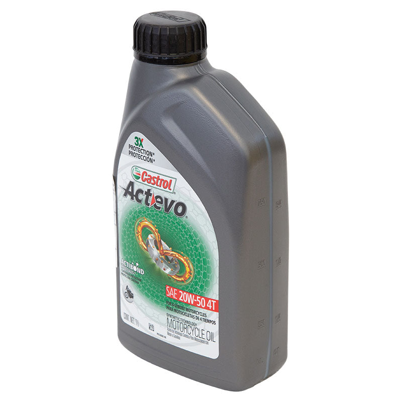 Aceite Castrol Actevo 4T 20W-50 semi sintético 1 litro