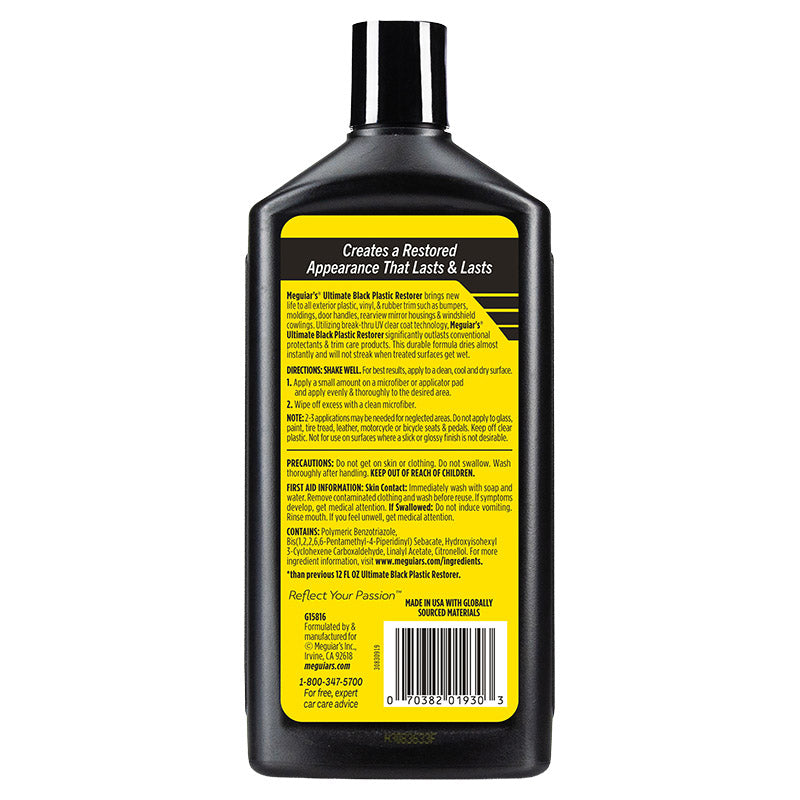 Meguiar's Ultimate Black Plastic Restorer 355 ml
