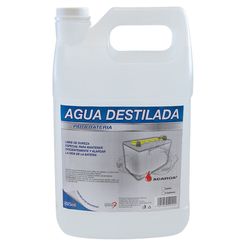 Agua destilada para batería 1 gal (3.78 litros)