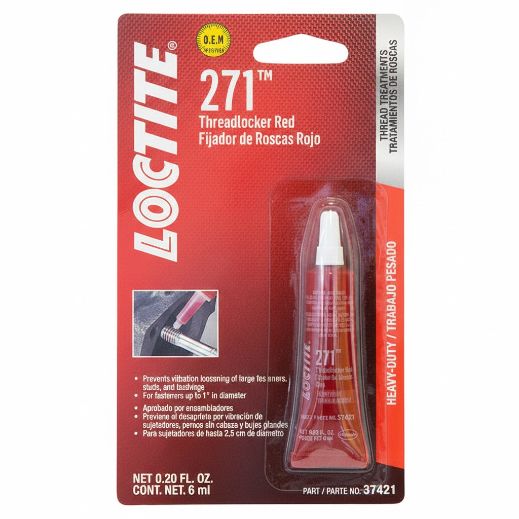 Fijador de roscas 271 rojo resistencia alta 6 ml Loctite