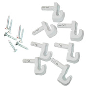 Paquete de 7 soportes de pared para estante de clóset resina