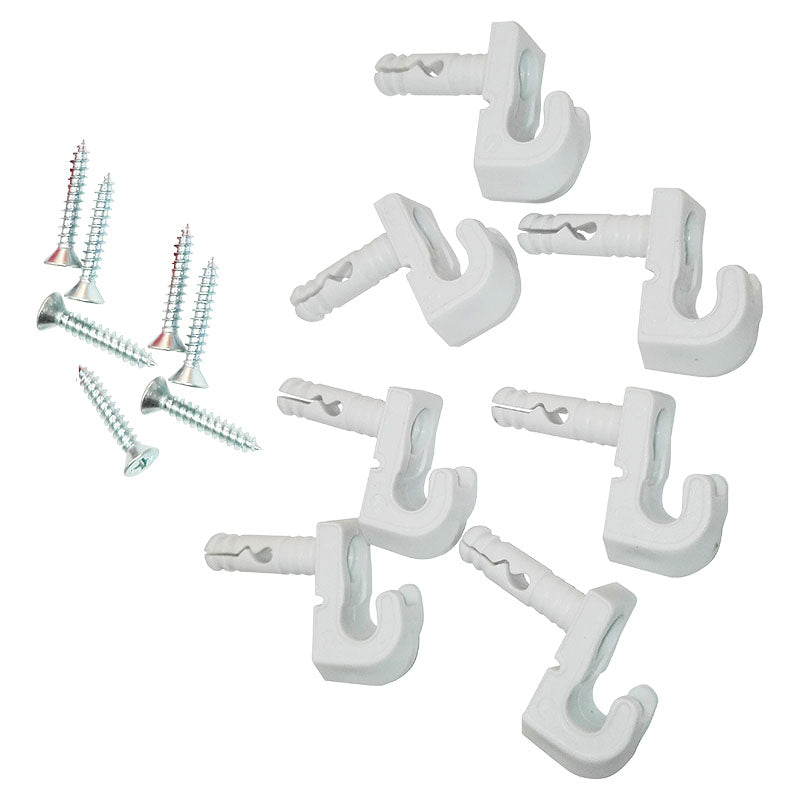 Paquete de 7 soportes de pared para estante de clóset resina