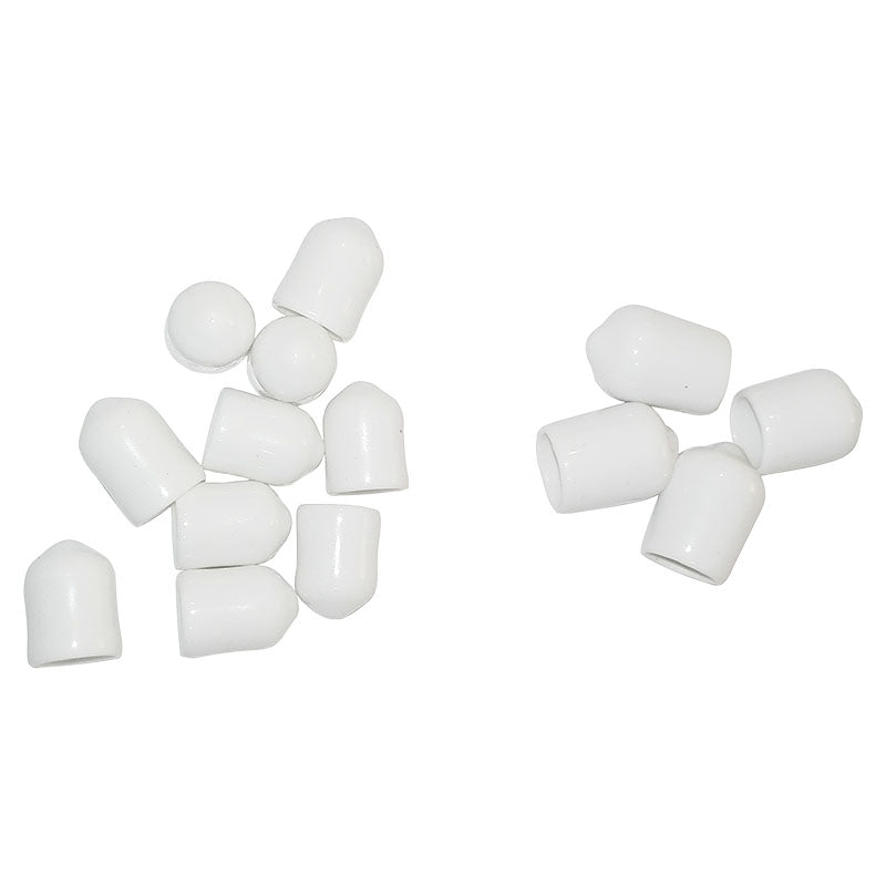 Paquete tapones (10 pequeños + 4 grandes) para clóset resina blanco