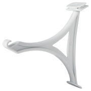 White resin shoe rack support for closet 14 x 14 cm