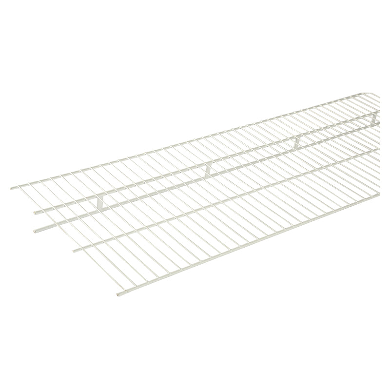 White steel closet rack 244 x 40 cm