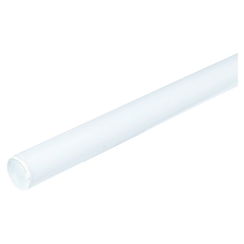 Tubo colgador de acero para clóset 180 x 2 cm blanco