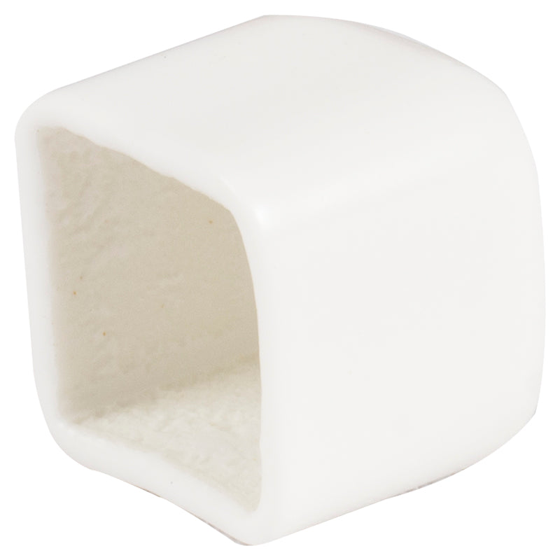 Paquete 4 tapones de resina para paral de clóset 1,5 x 1,5 cm blancos