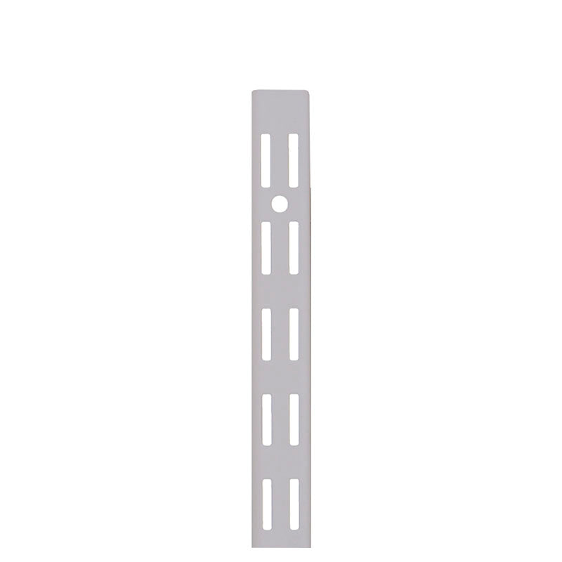 30.5 x 2.5 cm white steel shelftrack rail support