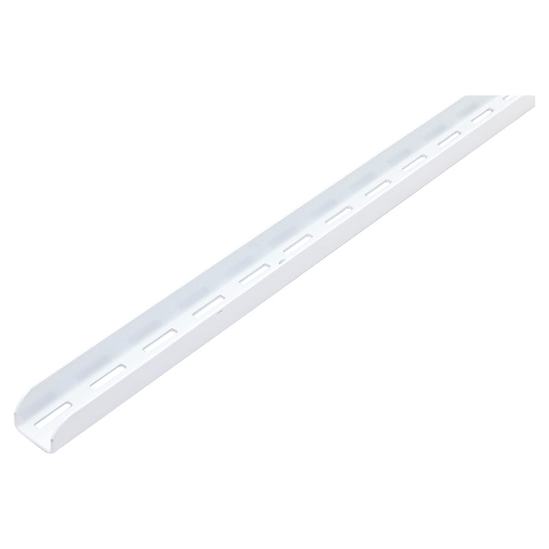 Soporte tipo riel shelftrack de acero 152 x 2,5 cm blanco