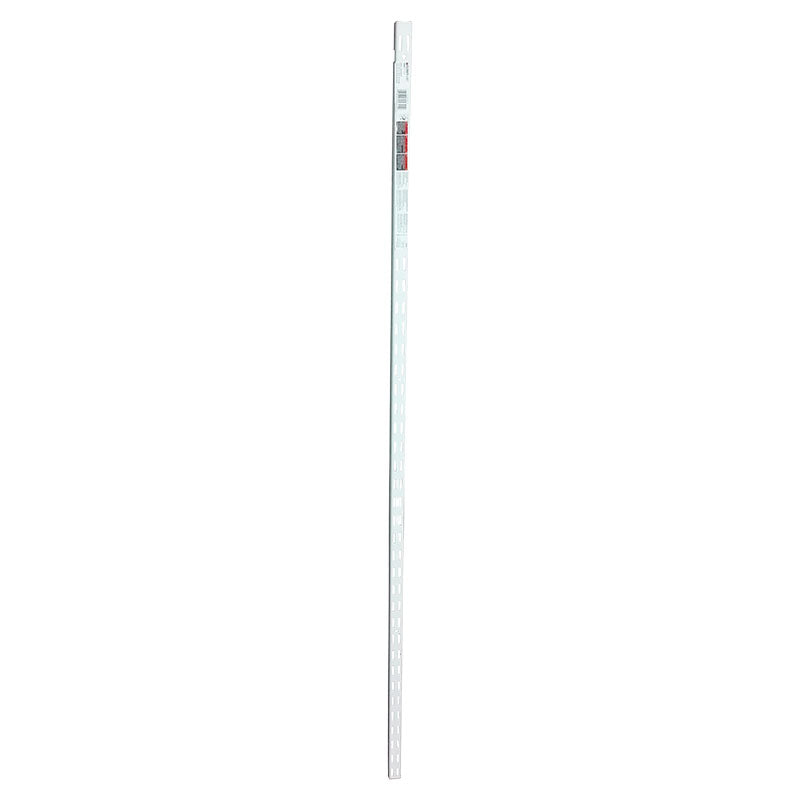 Riel vertical acero 213 cm blanco