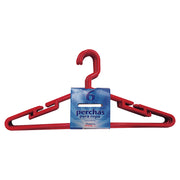 Set of 6 plastic clothes hangers