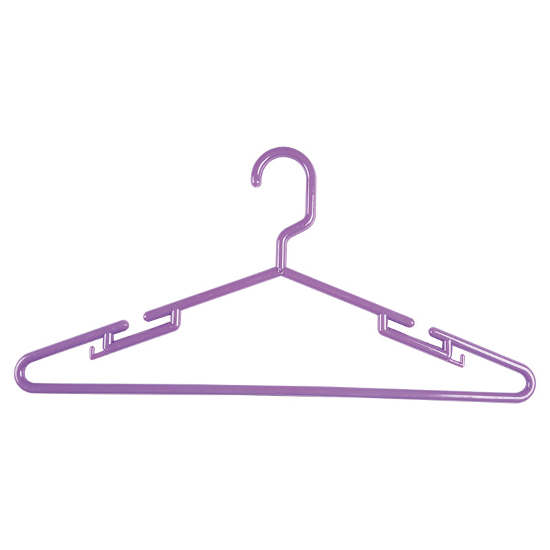 Set of 6 plastic clothes hangers