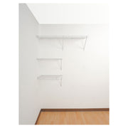 Clóset de rejilla fijo acero blanco 216 x 122 cm x 30 cm