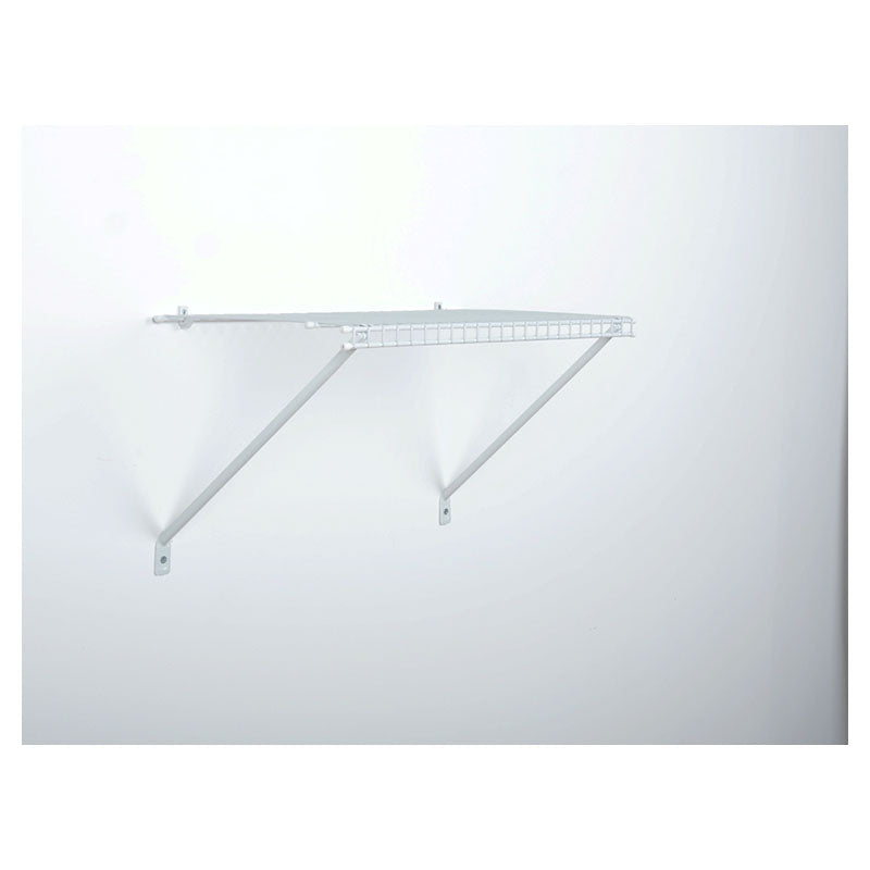 White steel closet shelf kit 31 x 61 x 30 cm