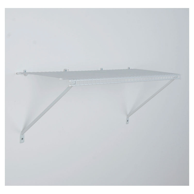 White Steel Closet Shelf Kit 31 x 91 x 30 cm