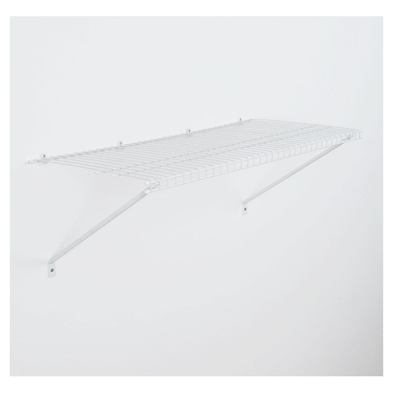 White steel closet shelf kit 31 x 91 x 40 cm