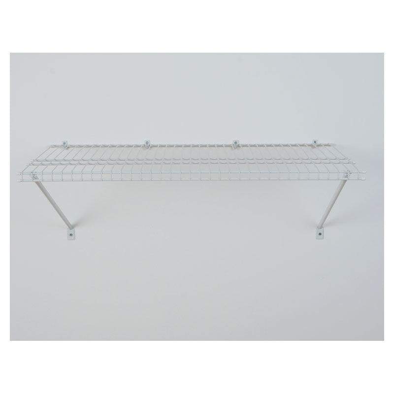 White steel closet shelf kit 31 x 91 x 40 cm