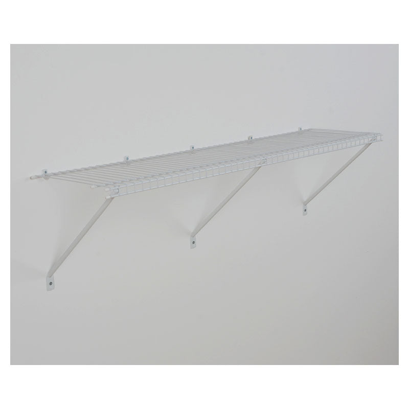 White Steel Closet Shelf Kit 31 x 122 x 30 cm