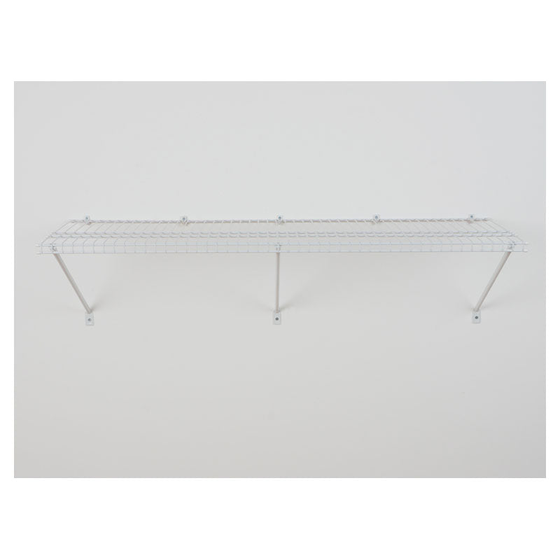 White Steel Closet Shelf Kit 31 x 122 x 40 cm