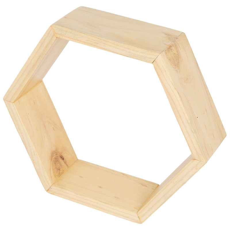 Repisa hexagonal 15 x 9 cm