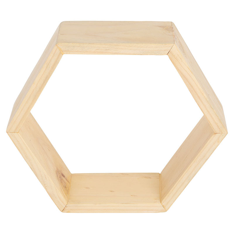 Repisa hexagonal 15 x 9 cm