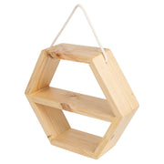 Repisa hexagonal doble