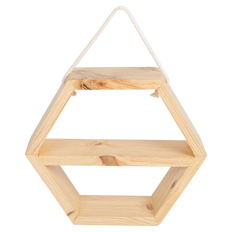 Repisa hexagonal doble