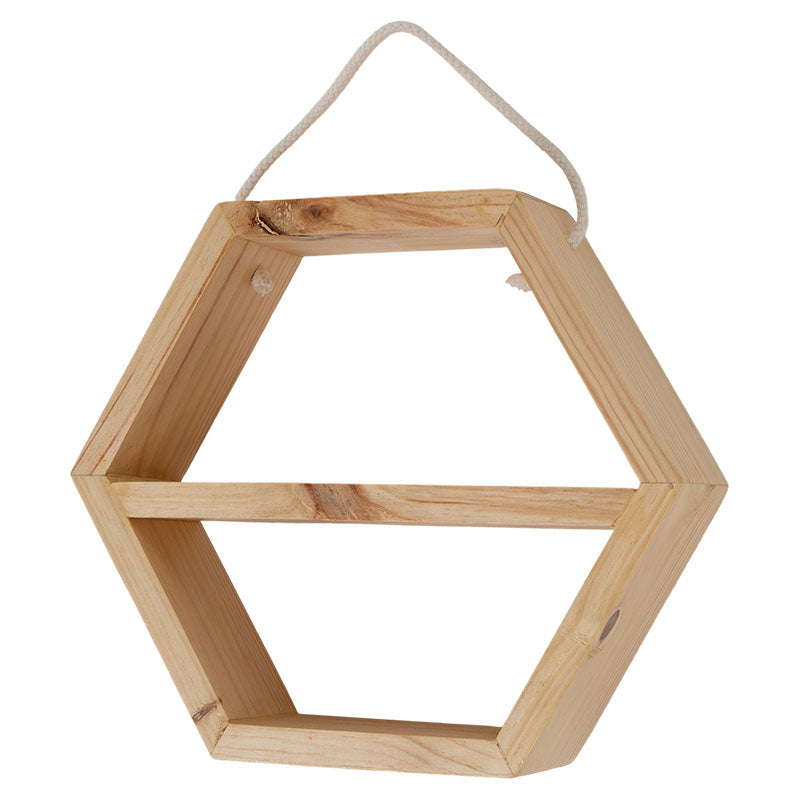 Repisa hexagonal doble