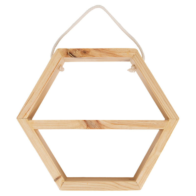 Repisa hexagonal doble