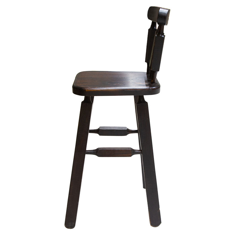 Aged cypress chair, 65 cm