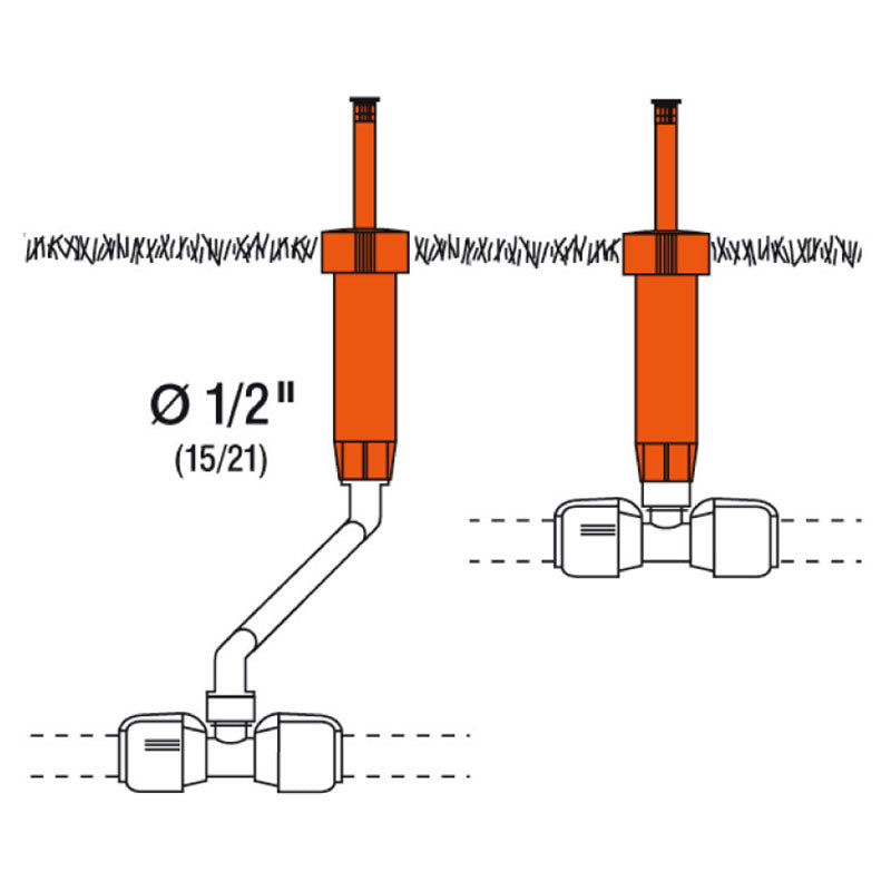 Pop-up ABS Plastic Irrigation Sprinkler 80 m²