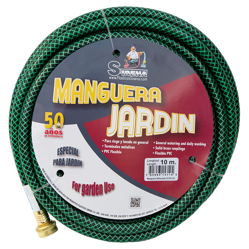 Manguera reforzada 10 m x 1/2"