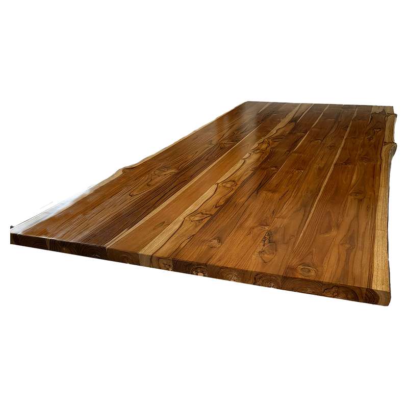 Natural teak tabletop 3 x 100 x 220 cm