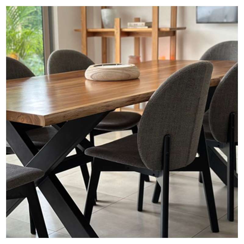 Natural teak tabletop 3 x 100 x 220 cm