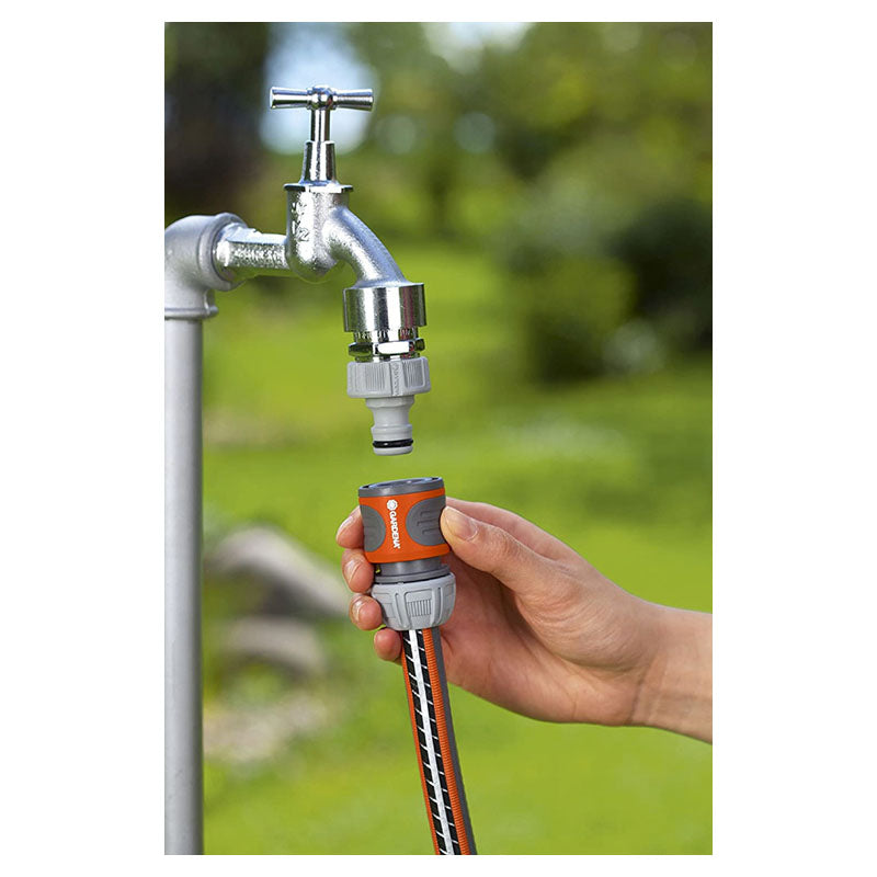 Quick connect hose adapter for 1/2" and 5/8" ABS plastic hoses