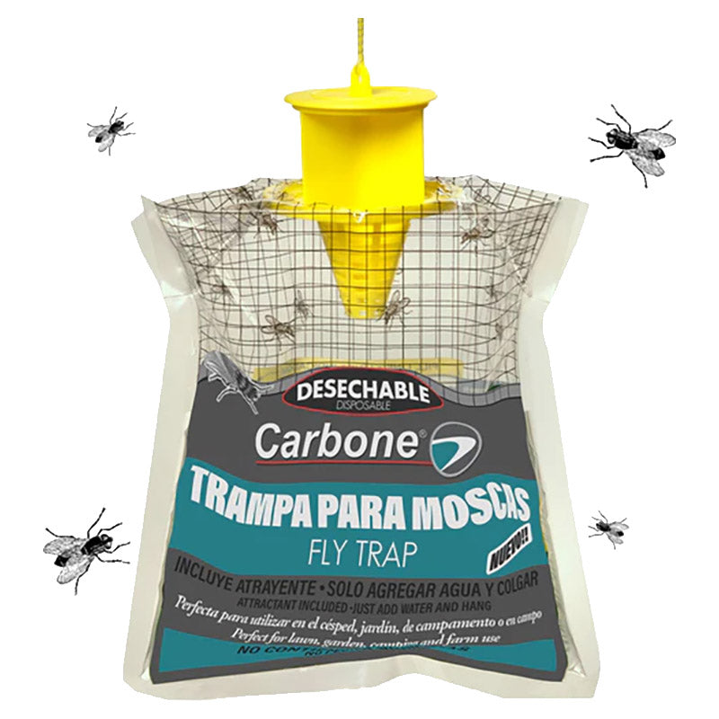 Economical fly trap bag