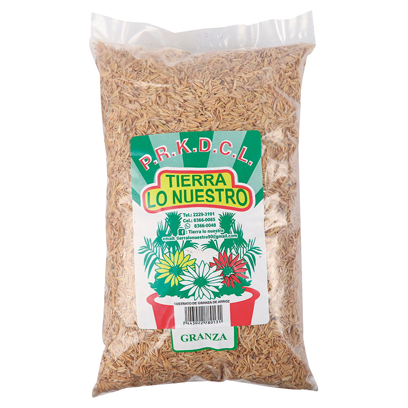 Sustrato de granza de arroz