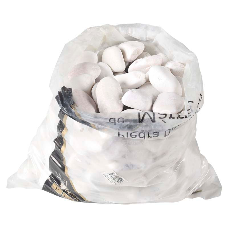 Decorative White Marble Stone 1 1/2" 10 kg
