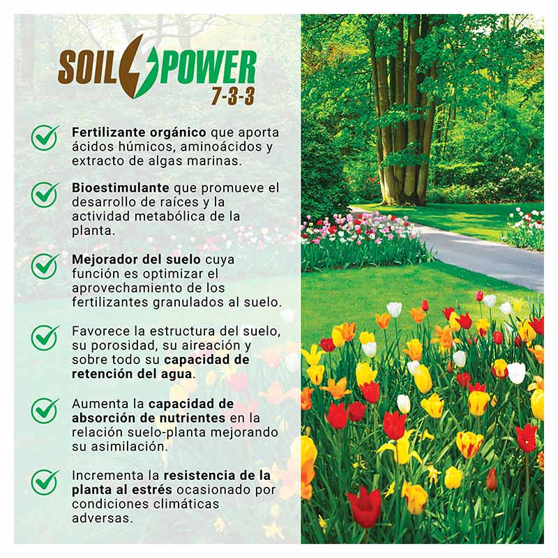 Abono orgánico 3 en 1 Soil Power 1 kg