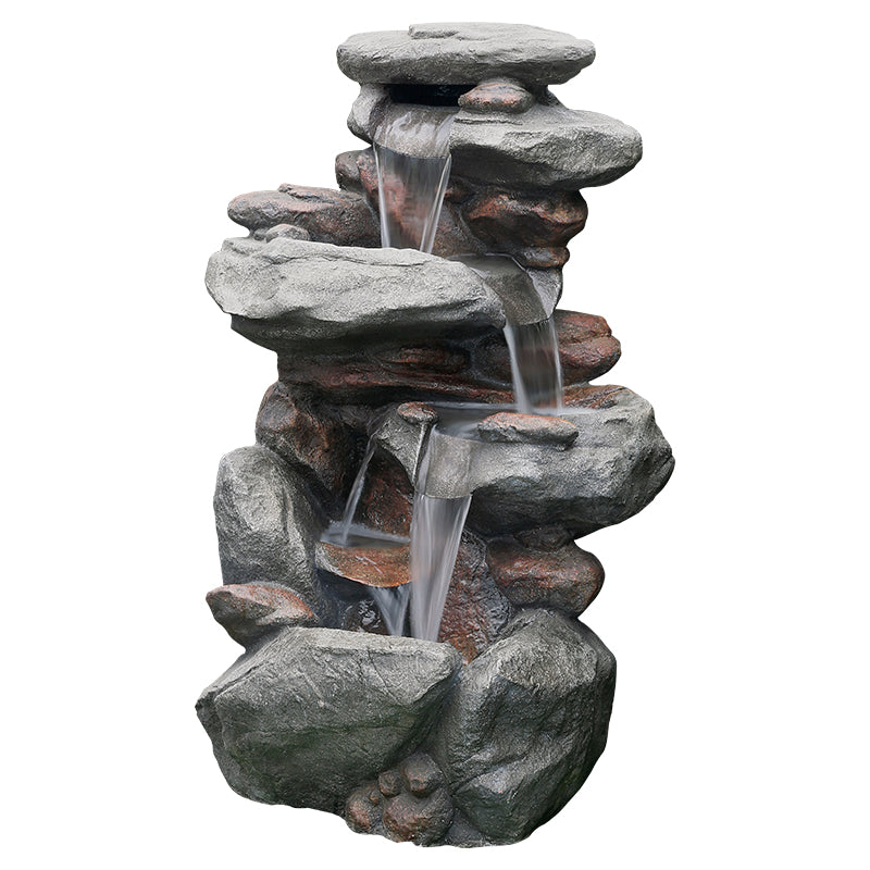 Fuente Amazonas acabado piedra 97 x 54 x 44 cm con luz led