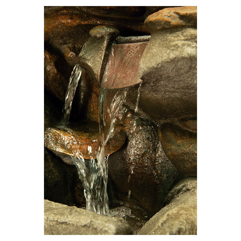Fuente Amazonas acabado piedra 97 x 54 x 44 cm con luz led