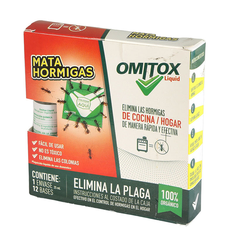 Matahormigas 100% orgánico Omitox líquido 25 ml