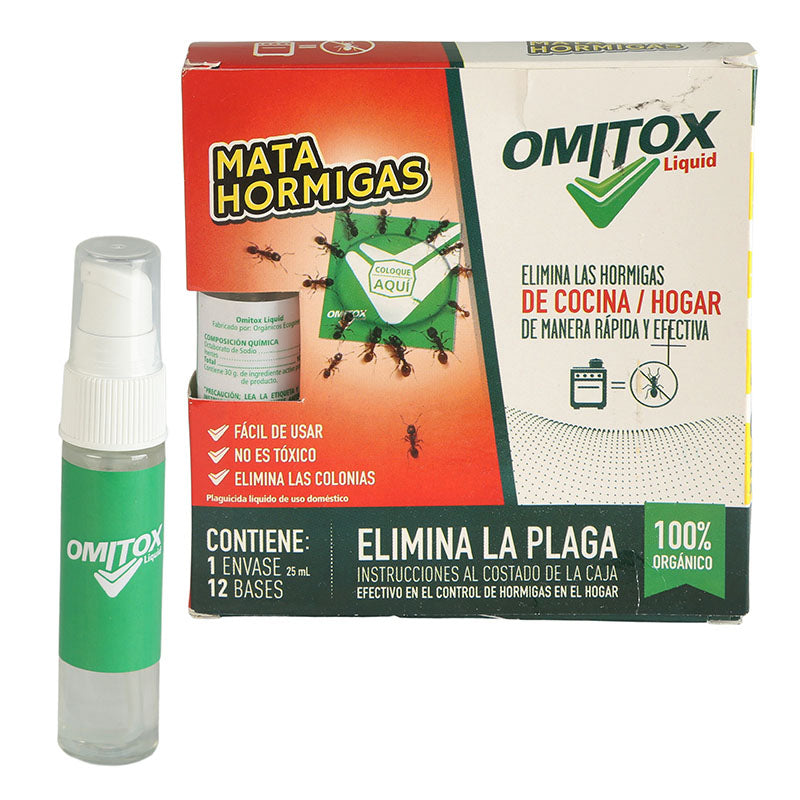 Matahormigas 100% orgánico Omitox líquido 25 ml