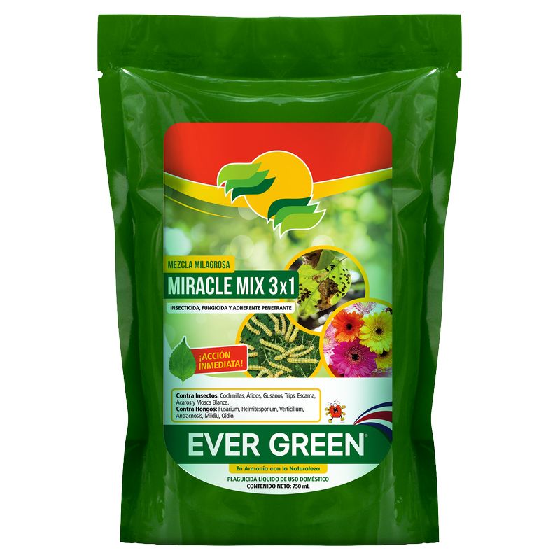 Miracle Mix 3 en 1 (insecticida, fungicida y adherente) 750 ml