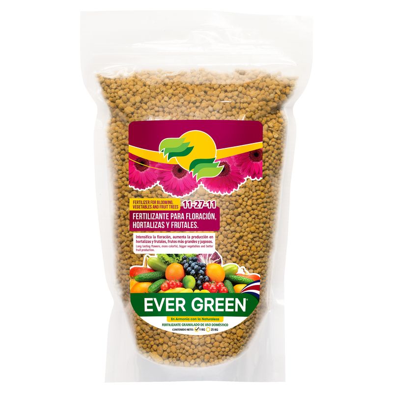 Fertilizante floración 11-27-11 hortalizas y frutales 1 kg