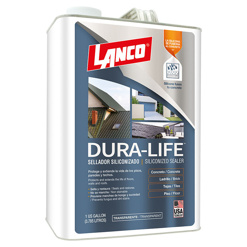 Sellador siliconizado Dura-Life transparente 1 gal Lanco