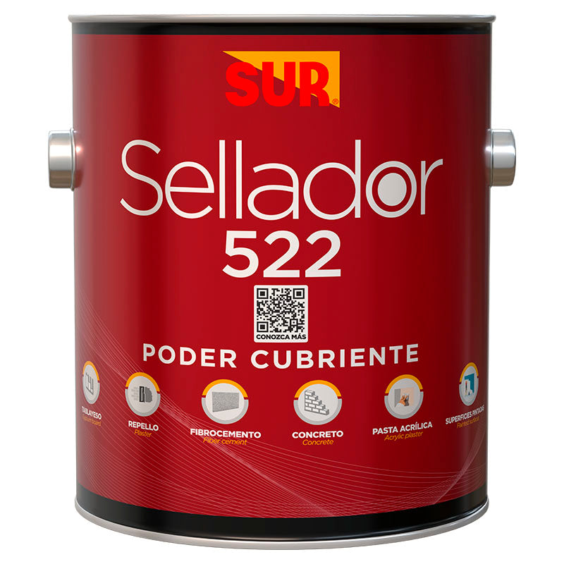 Sellador 522 para concreto blanco 1 gal SUR